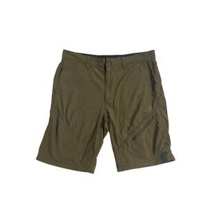 Men 34 TNF The North Face Green Shorts Nylon Hike Camp Climb Travel Outdoor